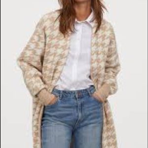 H&M Oversized Jacquard-knit Cardigan XS